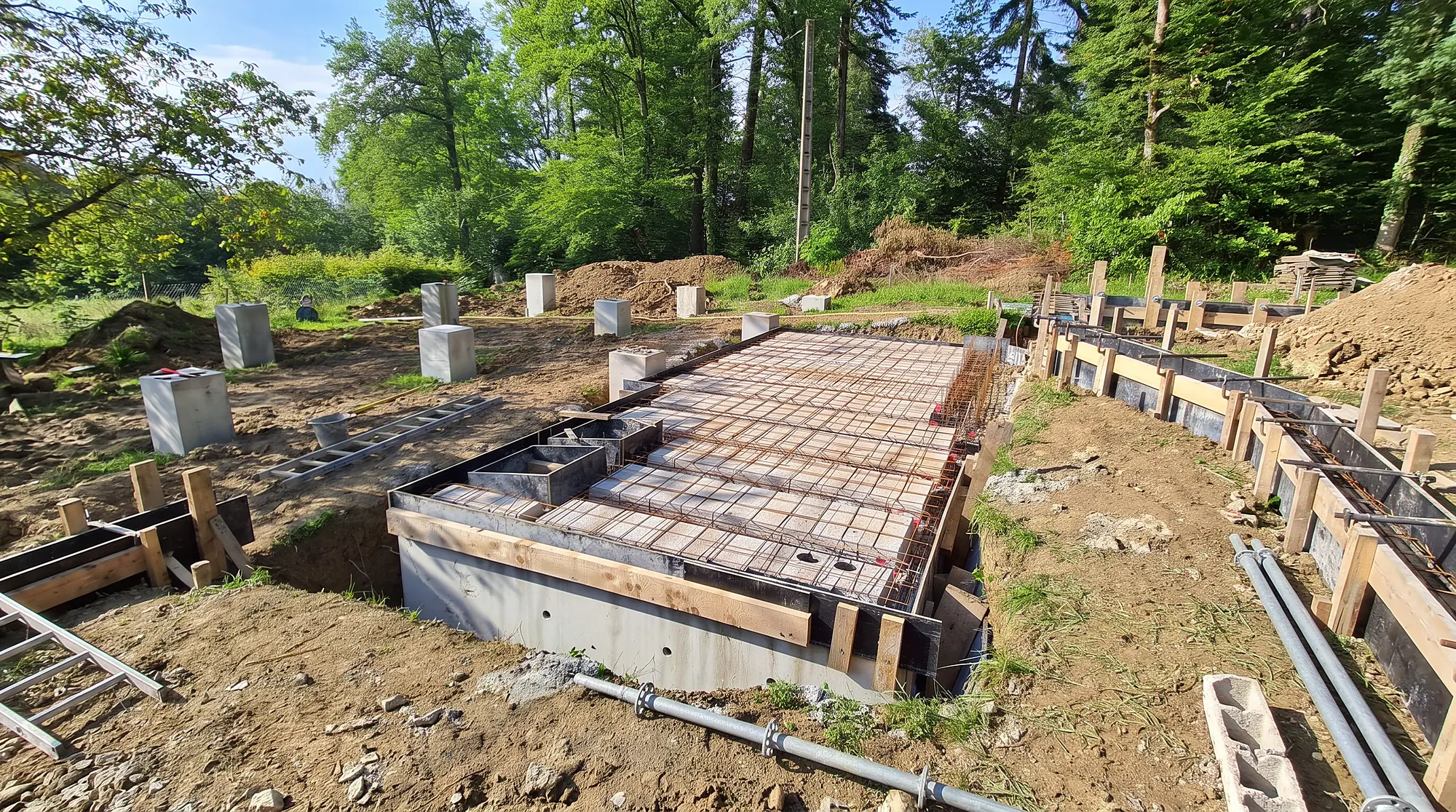 Même escalier après réalisation par Légaut Construction